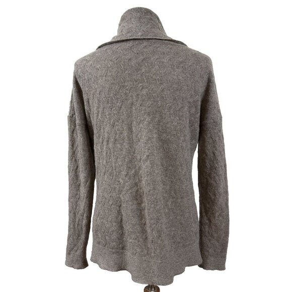 CashmereCashmere Pullover Sweater Turtleneck Lagenlook Taupe Size S Small Mature - Picture 2 of 2
